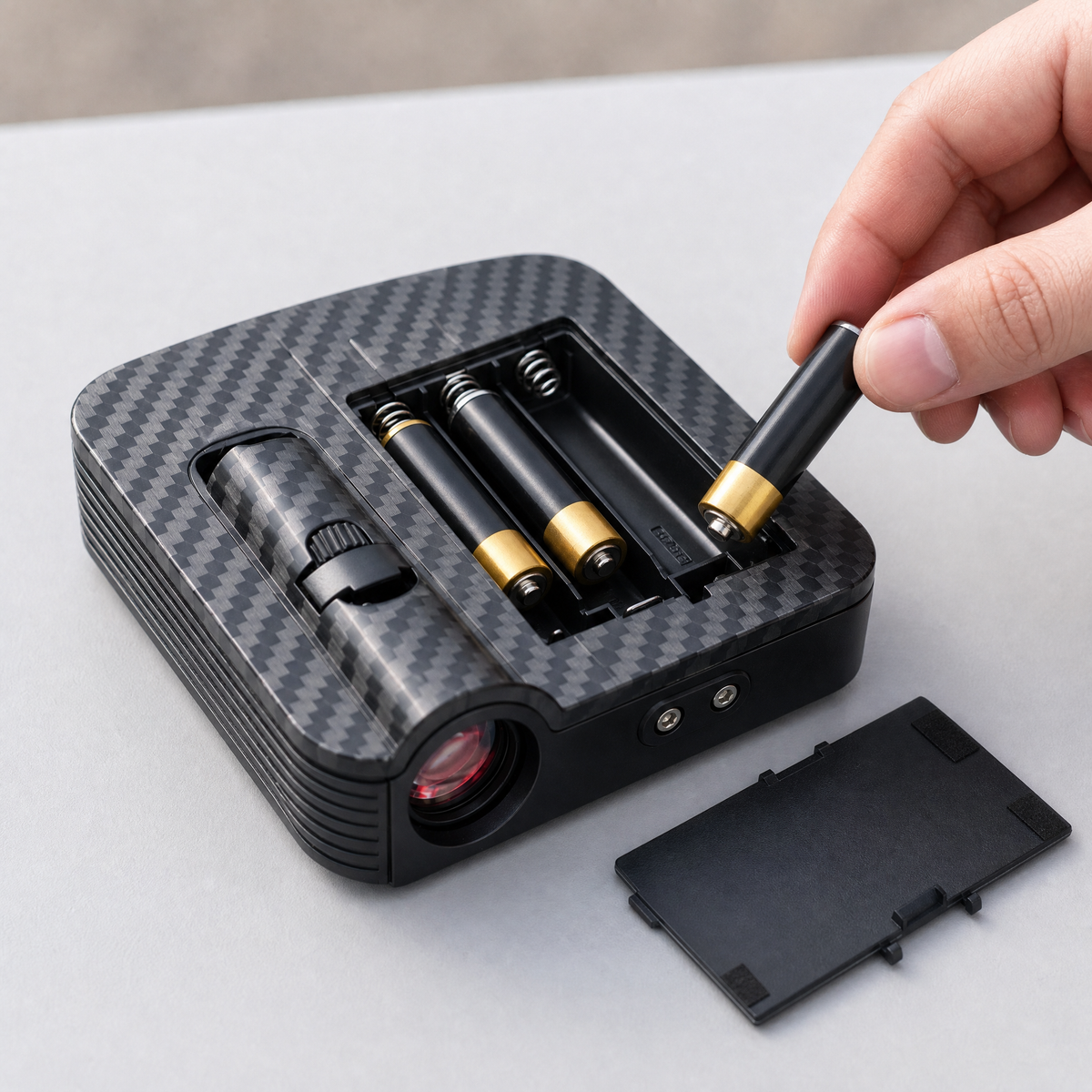 3 AAA batteries install in seconds — up to 6 months per set