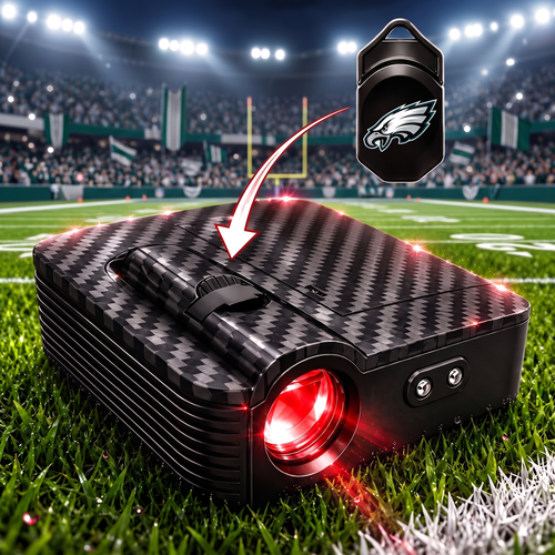 Bird Gang door light projector with Eagles logo slide — 2-pack, one for each front door