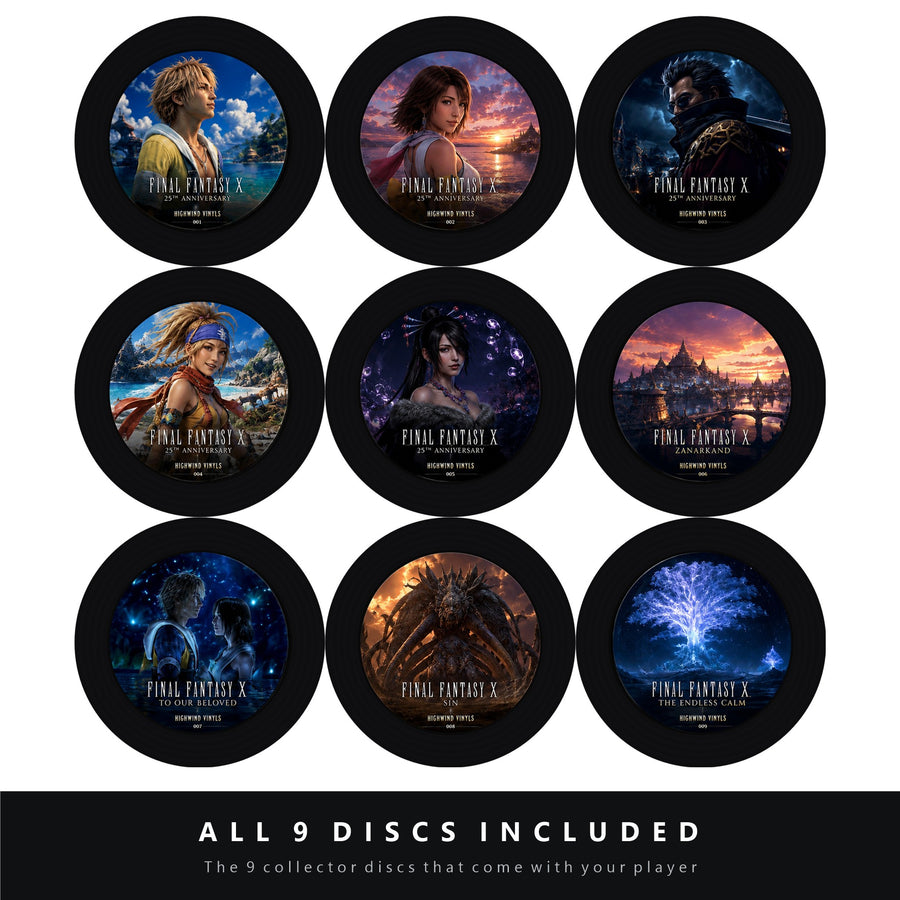 All 9 collector discs included with your player