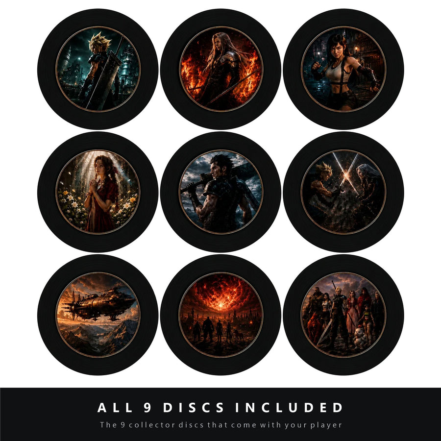 All 9 collector discs included with your player